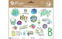 Z-Design Sticker A5 LETTERING Umwelt 2Bg