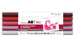 Tombow Stiftebox 5er-Set Pink Colors