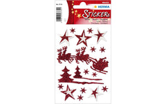 Herma Weihnachtssticker Schlittenfahrt