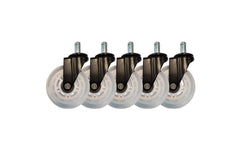 LC-Power, Gaming Stuhlrollen 5er Set Weiss