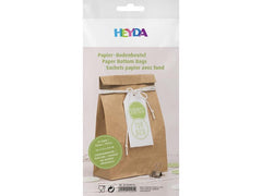 Heyda | Adventskalender Beutel Uni braun | 25 Stück, Grösse 12 x 6 x 21 cm