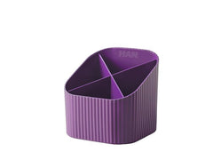 HAN | Stiftehalter Re-Loop Lila | 4 Fächer, recyceltes Material, lila