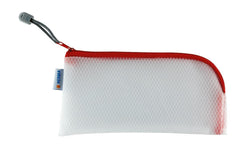 HERMA, Etui Mesh Bag 23 x 11 cm, Rot/Weiss