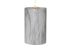 Star Trading, LED-Kerze Pillar Flamme Marbl