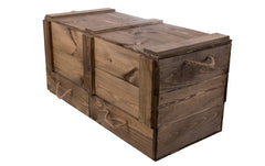 Holz Zollhaus Vintage Holztruhe,2Schubladen