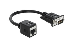 Delock: RS232/422/485 - LAN Buchse, schwarz