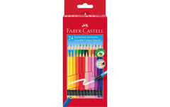 Faber-Castell | Farbstifte radierbar Set | 24-teilig, Kartonetui