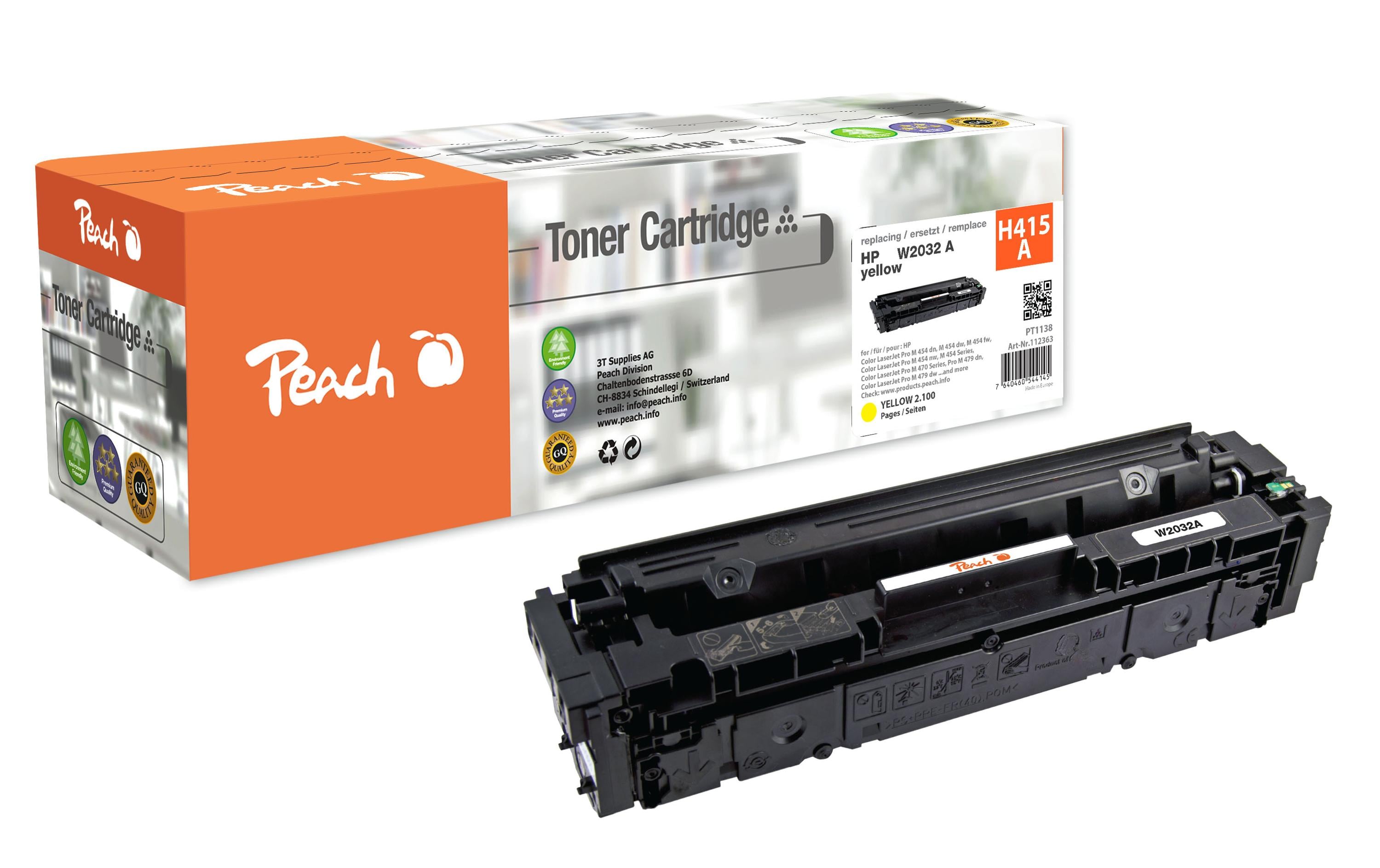 Peach, Toner HP Nr. 415A / W2032A Yellow