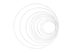 Glorex | Metallring 60 cm | 1 Stück, Weiss