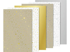 Heyda | Bastelkarton Sterne | A4, 12 Blatt, 220 g/m²