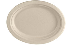 Duni Teller oval Braun 26 cm
