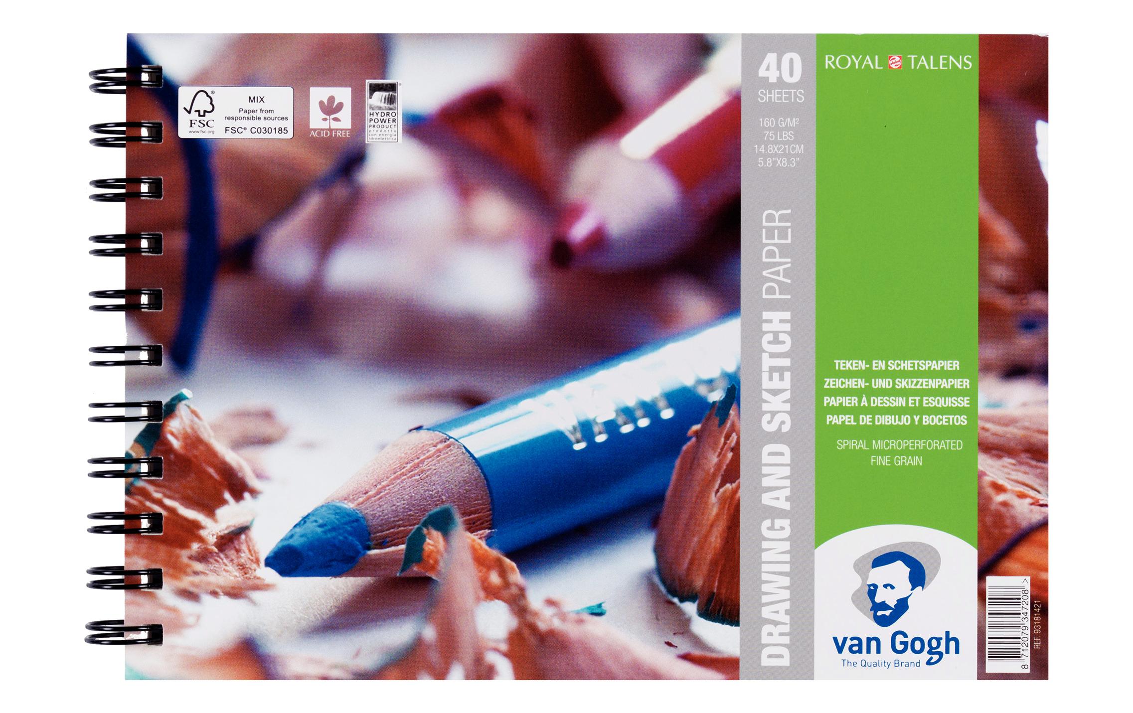 Van Gogh Zeichen und Skizzenpapier Block