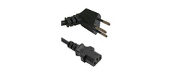 Netzkabel 220V 2m, 90° Winkel, schwarz