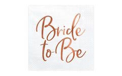 Partydeco Servietten Bride to be