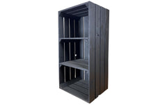 Holz Zollhaus, Regal Vintage Schwarz 40 x 7