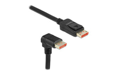 Delock | DisplayPort Stecker/Stecker 90 Grad | Rechts gewinkelt, 8k 60Hz, 5m