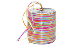 Pattberg | Geschenkband Raffia Multi | 50 m, Orange/Blau/Grün/Rosa