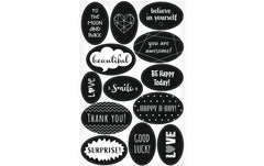 Herlitz Sticker Sprüche Just Black