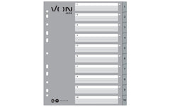 VON Register Zahlen 1-10, A4 Überbreite, PP