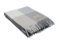 Eskimo | Decke Firenze karo, Nature | 100% Lammwolle, , 130x180cm
