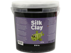 Creativ Company | Silk Clay Grosspackung | 650 g, schwarz