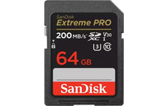 SanDisk | SDXC Card Extreme Pro 64GB | Lesen 200MB/s, Schreiben 90MB/s