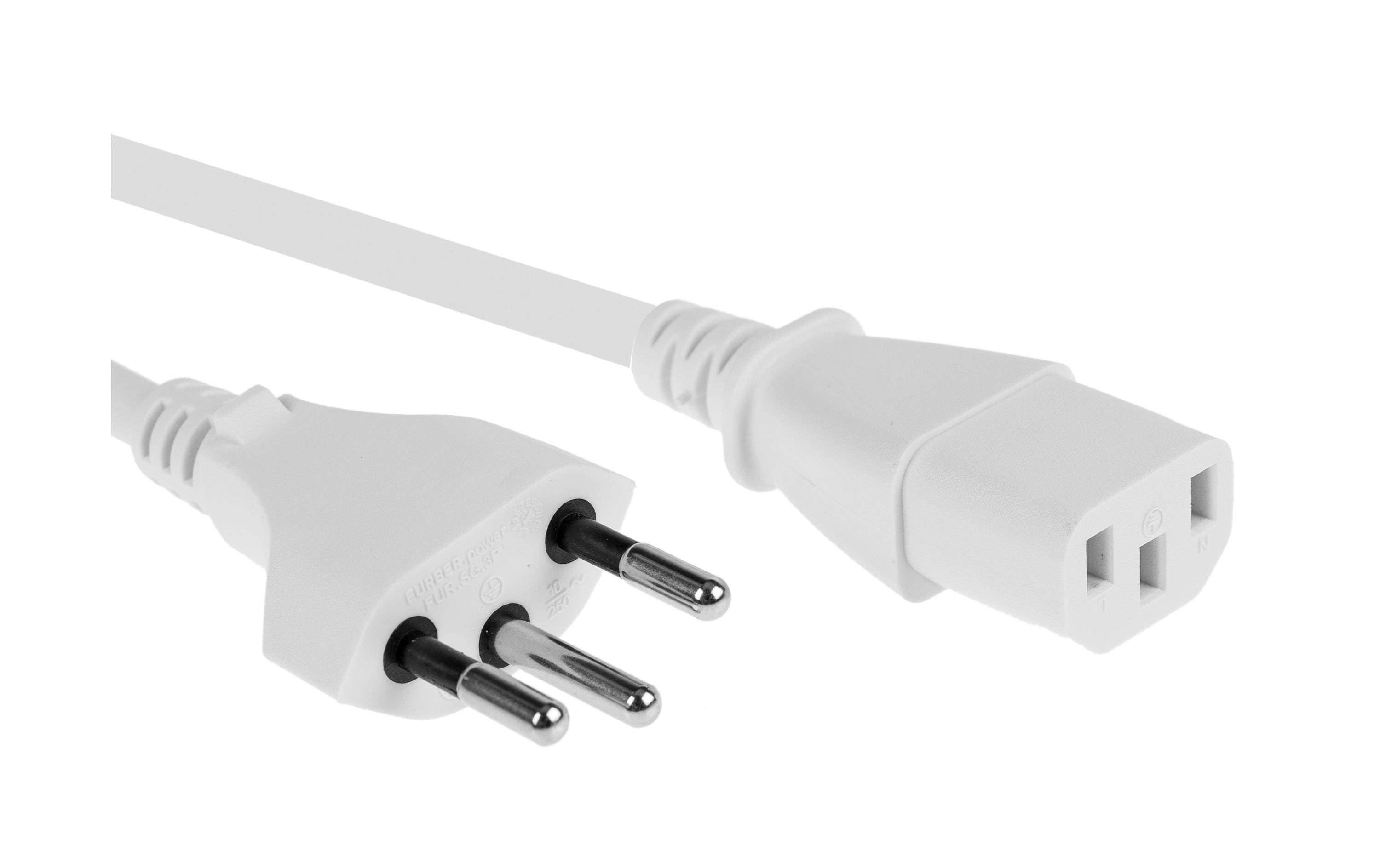 FURBER.power, Netzkabel C13-T12 5.0 m Weiss