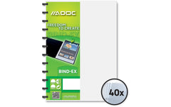 Adoc, Sichtbuch Bind-Ex A4, 40 Taschen, Tra