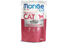 Monge, Nassfutter Grill Sterilised Kalb, 85