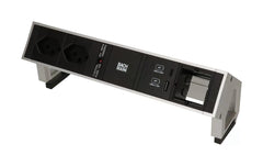 Bachmann DESK2 Steckdosenleiste Inox