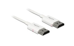 Delock | HDMI-A Stecker zu HDMI-A Stecker | 4K, 4.5m, weiss, High Quality Slim