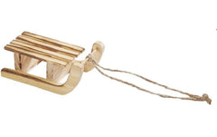 Hobbyfun Mini-Utensilien Schlitten hellbr