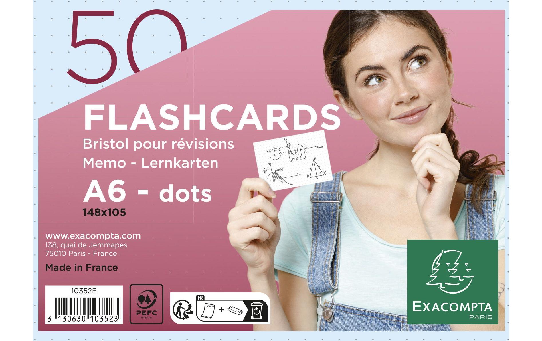 Exacompta, Karteikarten Dot, Blau