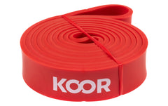 KOOR | Fitnessband extra stark, rot | 2080x4.5x32mm, latex, rot