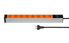 Steckdosenleiste 19, 8xT13, orange