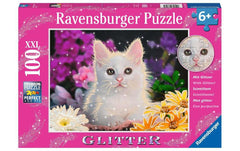 Ravensburger | Puzzle Glitzerkatze | 100 Teile XXL