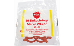 Weck, Gummidichtring Ø 4 cm 10 Stück, Rot