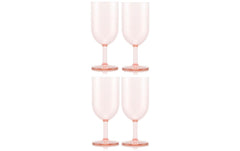 Bodum | Okett Weisswein-G rosa | Transparent rosa, 4Stk