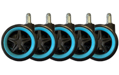 LC-POWER Gaming Stuhlrollen 5er Set.