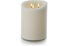 balthasar, LED Outdoor Echtwachskerze, Crem