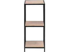 AC Design | Regal Seaford | MDF/Stahl, 35x37x82,5 cm, Wildeiche