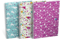 Oxford GO Floral Spiralbuch A5
