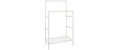 Songmics Kleiderständer Weiss, Eisenrohre