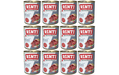 Rinti, Nassfutter Kennerfleisch pur Dose Ro