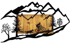 Wallxpert Wanddeko Bicycle Riding in Nature