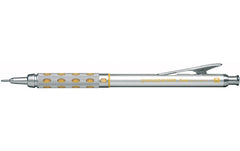 pentel, Graphitstift sharp Silber/ Gelb, 0.