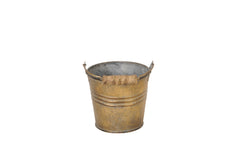COCON Eimer, gold antik, Eisen, Shabby Chic