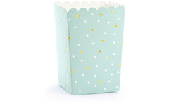 Partydeco Snackboxen Popcorn blau
