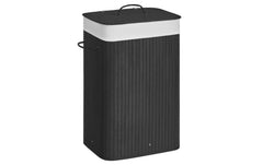 Songmics Wäschekorb Bambus, Braun, 72 L