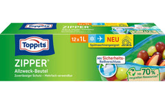 Toppits, Frischhaltebeutel Zipper 15 cm x 2